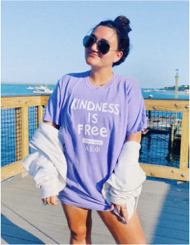 Woman with Kindess is Free t-shirt
